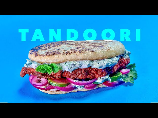 Tandoori Fried Chicken Sandwich & Garlic