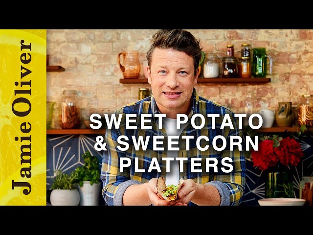 Sweet potato & sweetcorn platter