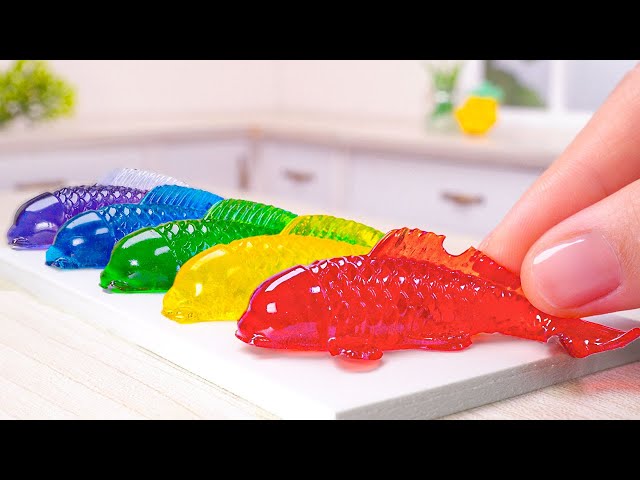 Amazing Miniature Rainbow Fish Jelly Recipe