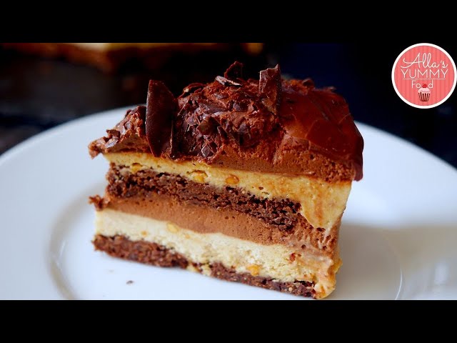 Peanut Butter & Chocolate Mousse Cake