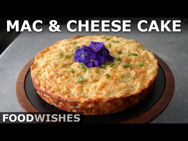 Savory Mac & Cheese Cake