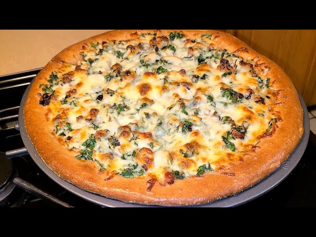Chicken and Spinach Pizza