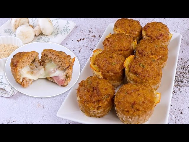 Mini meatballs muffins