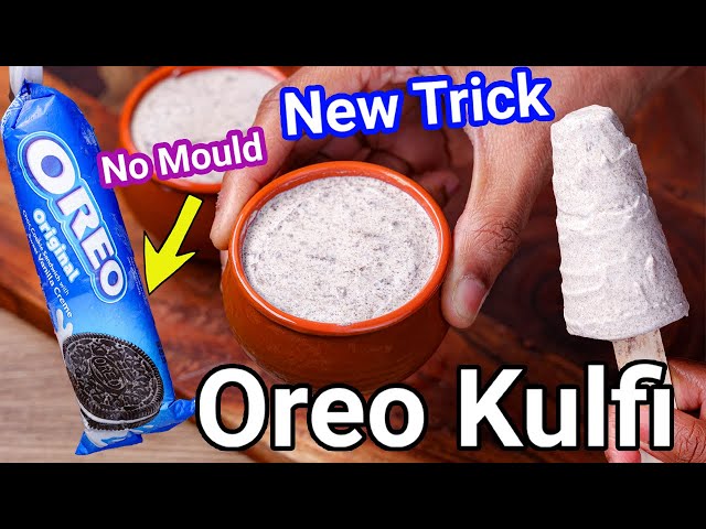 3 Ingredients Oreo Kulfi Ice Cream