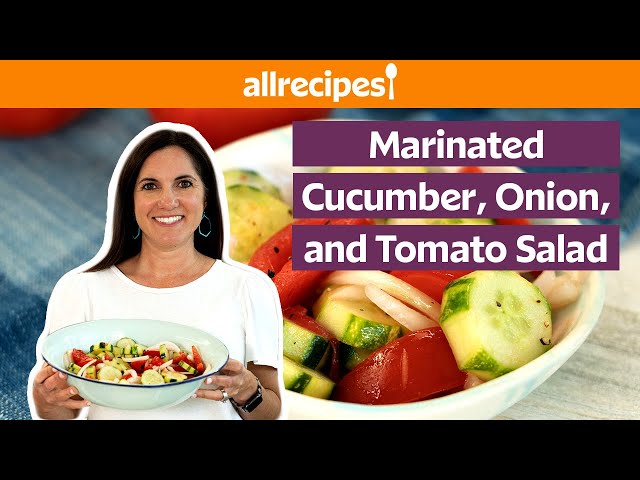 Marinated Cucumber, Onion, and Tomato Salad