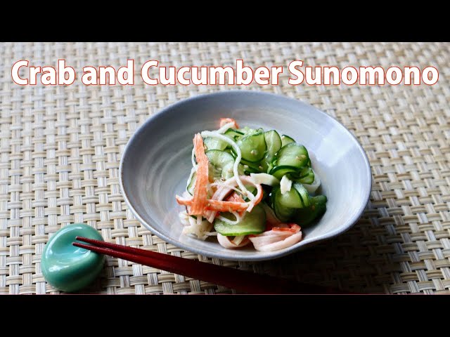 Crab and Cucumber Sunomono