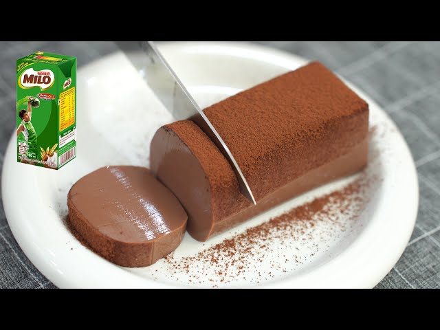 Chocolate Milo Pudding