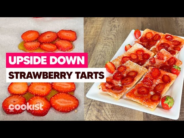 Upside Down Strawberry Tarts