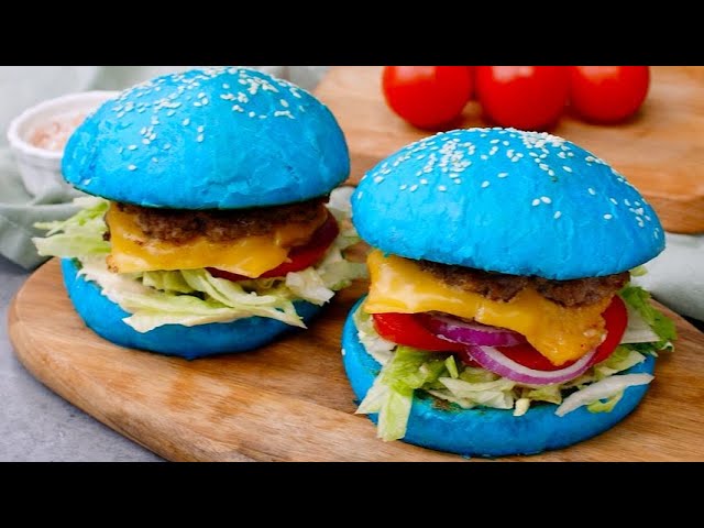 Blue Burger Buns