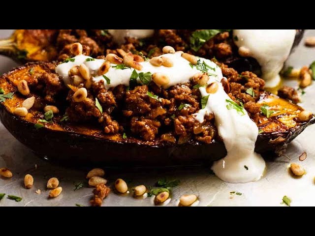 Easy Moroccan Stuffed Eggplant