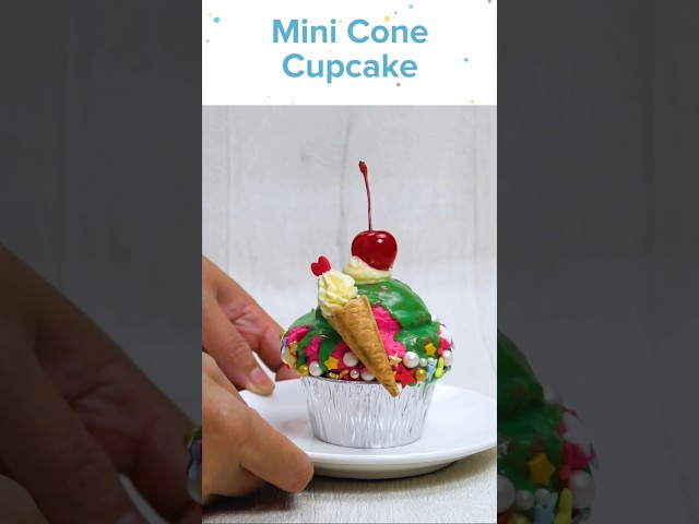 Mini Cone Cupcakes