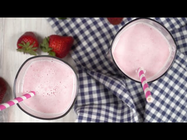 Strawberry Milk (Made with Fresh Strawberries)