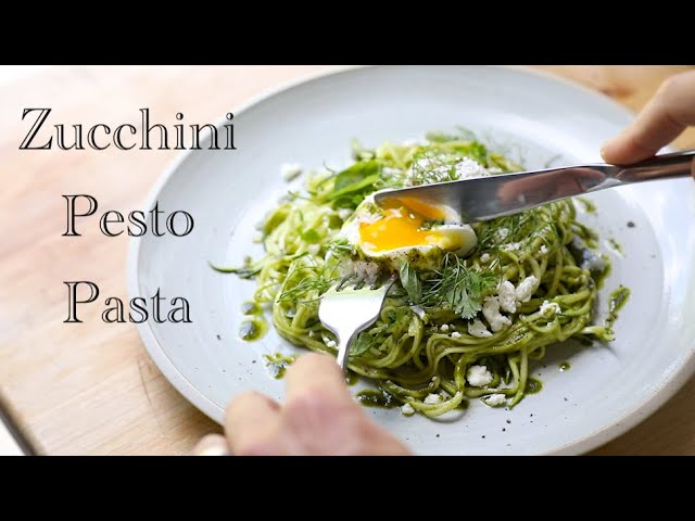 Garden Zucchini Pesto Pasta