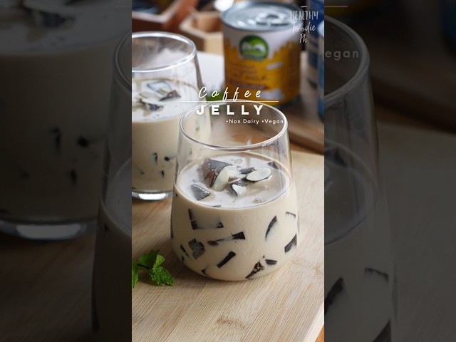 Vegan Coffee Jelly Dessert