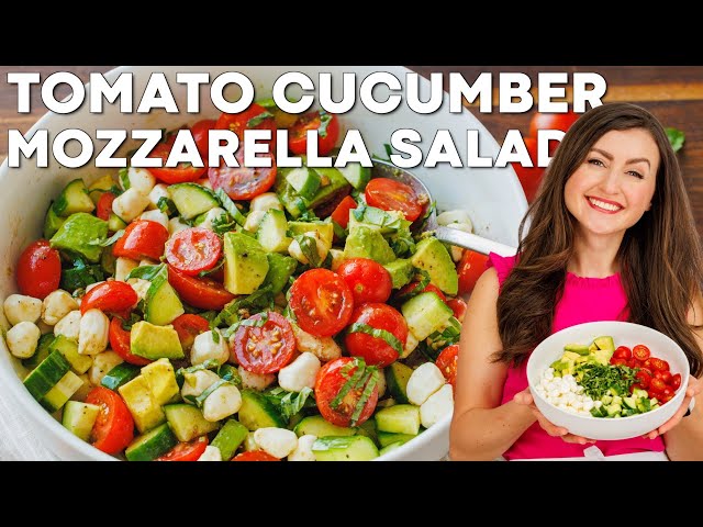 Tomato Cucumber Mozzarella Salad