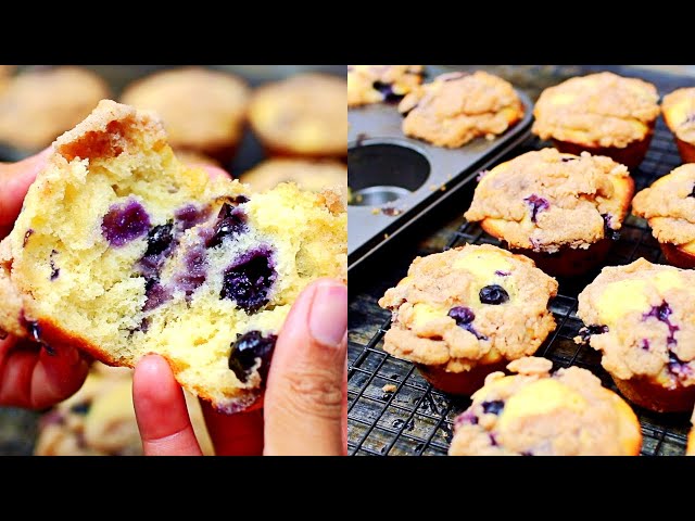 Deliciously Moist Blueberry Muffins