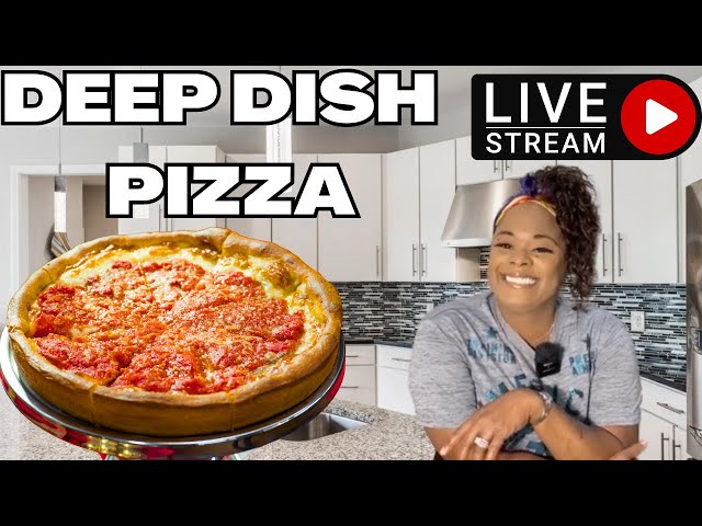 Delicious Chicago Style Deep Dish Pizza