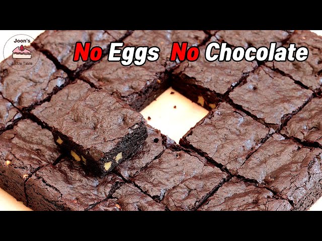 No Eggs, No Chocolate, Amazing Brownie