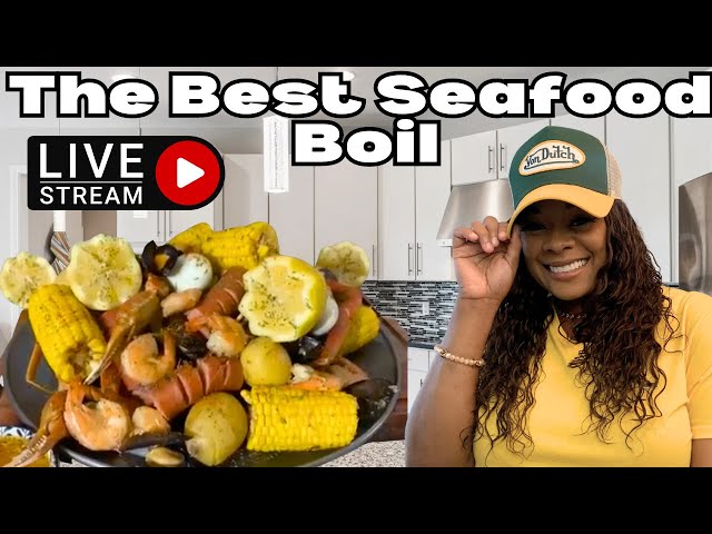 Delicious Seafood Boil With Butter Sauce