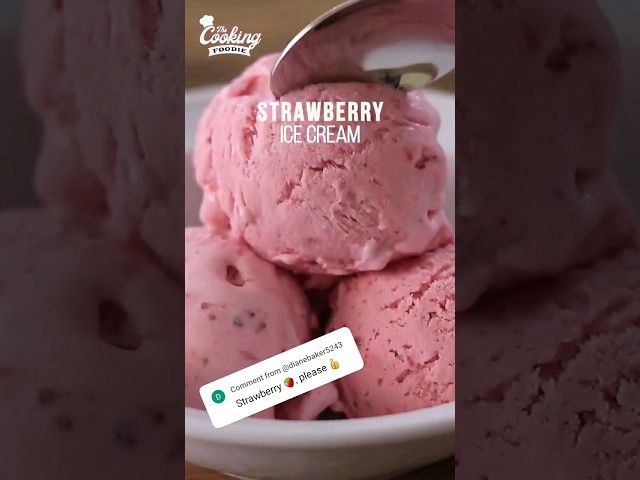 Easy Strawberry Ice Cream