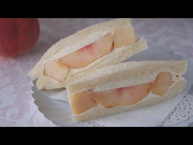 Fresh Peach Sandwich