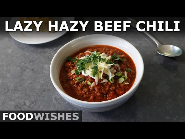 Lazy Hazy Beef Chili