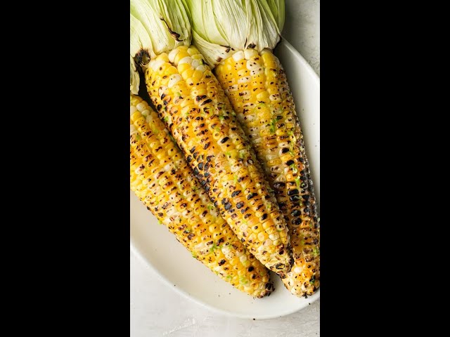 Grilled Corn on the Cob with Scallion Ginger Butter