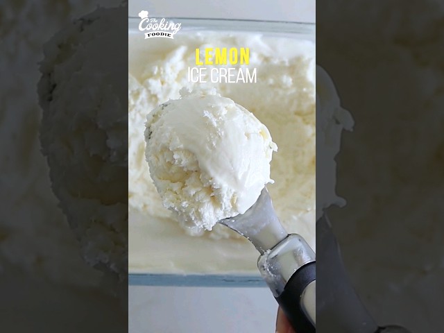 3-Ingredient Lemon Ice Cream