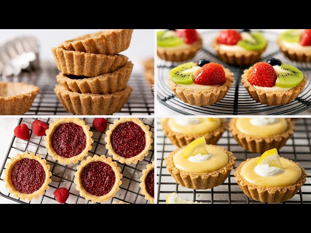 Three Different Tarts with just One Dough Recipe