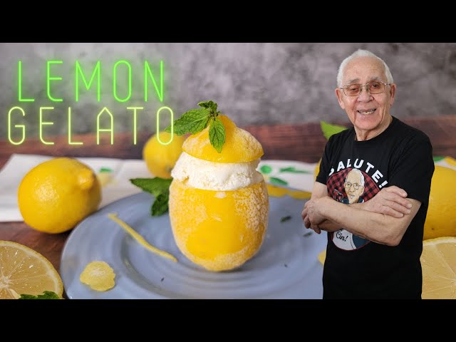 Gelato Made With Fresh Lemons