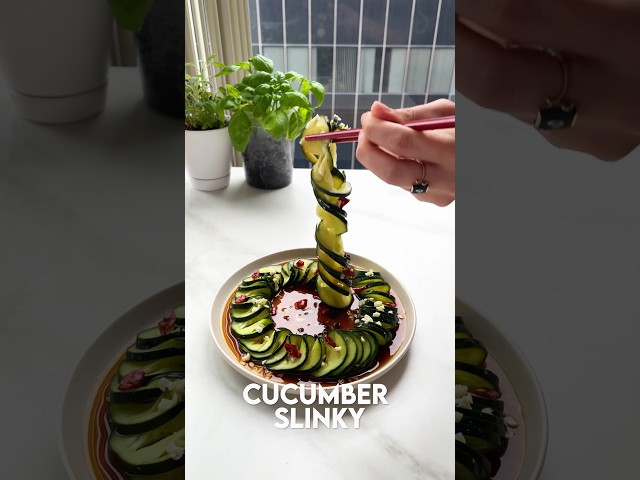 Crunchy and Refreshing Cucumber Slinky