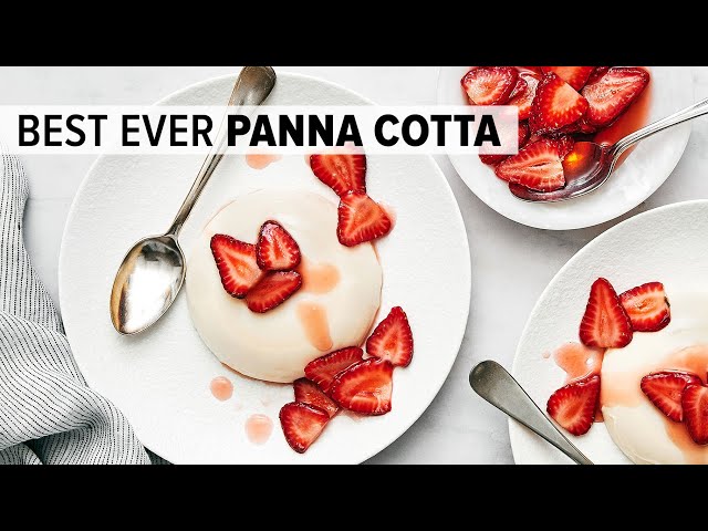 Panna Cotta with Strawberries
