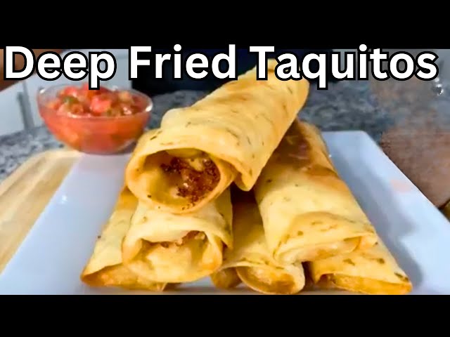 Delicious Deep Fried Taquitos