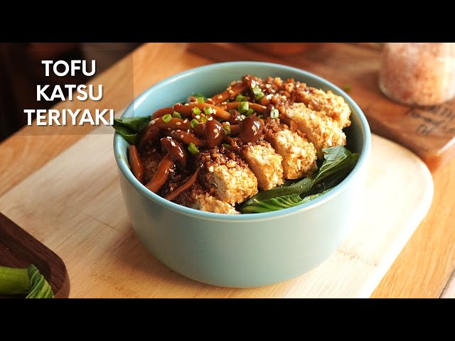 Tofu Katsu with Mushroom Teriyaki Sauce