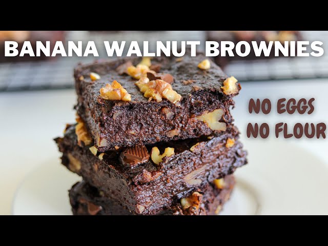 Banana Walnut Brownies