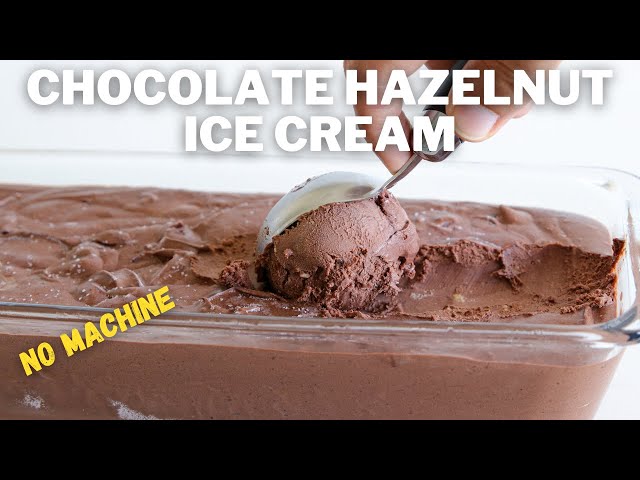 Easy Chocolate Hazelnut Ice Cream