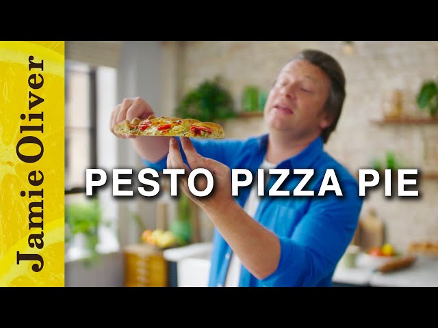Traybaked Pesto Pizza Pie