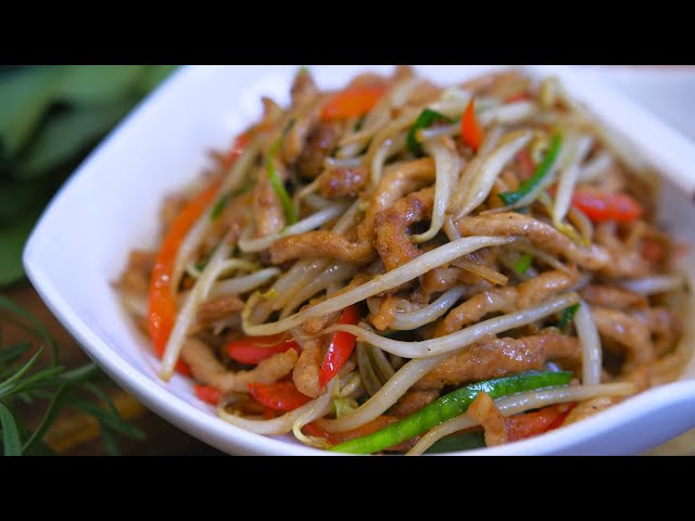 Perfect Pork and Bean Sprout Stir Fry