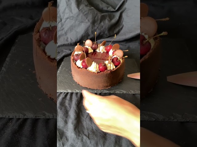 Chocolate Cherry & Thyme Cheesecake