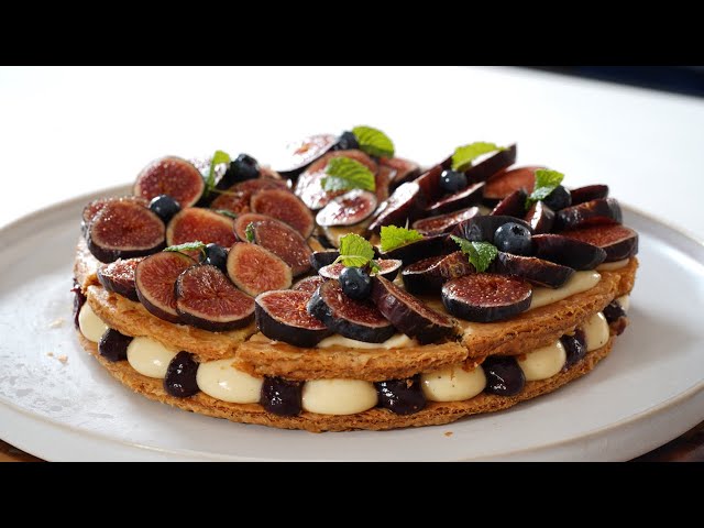 Fig-Blueberry Mille-Feuille