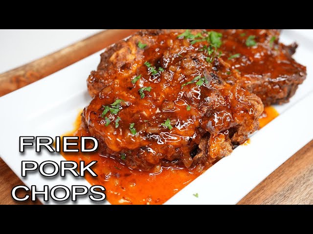 Honey Sriracha Glazed Fried Pork Chops