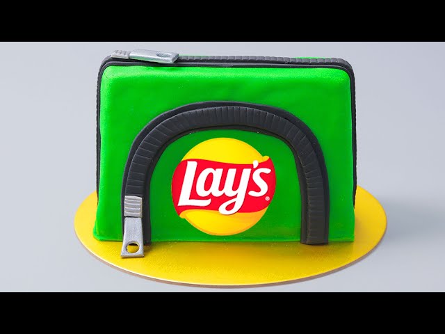 Green Lays Bag Cake