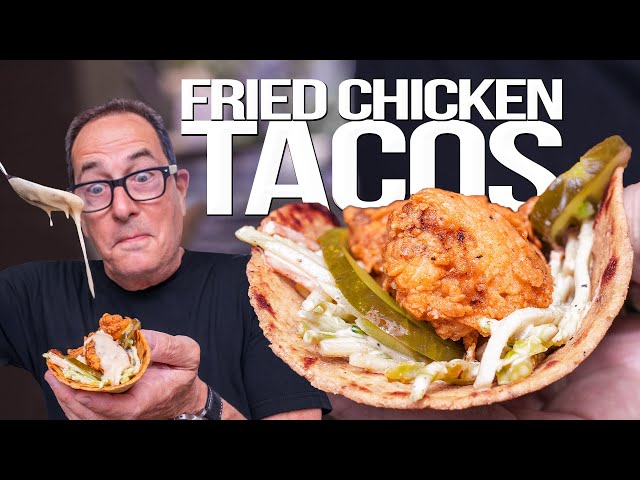 The Best Fried Chicken Tacos