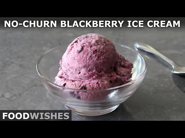 No-Churn Blackberry Ice Cream