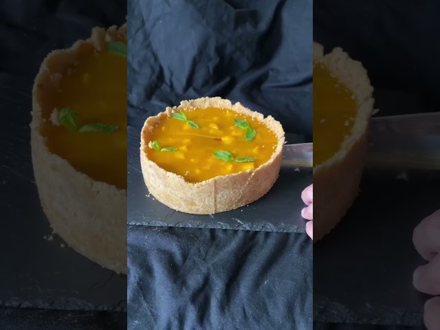 Mango, Orange & Green Jasmine Tea Cheesecake