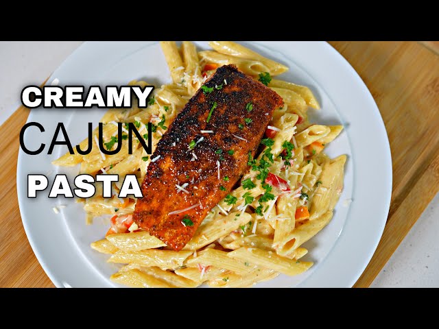 The Most Delicious Creamy Cajun Salmon Pasta