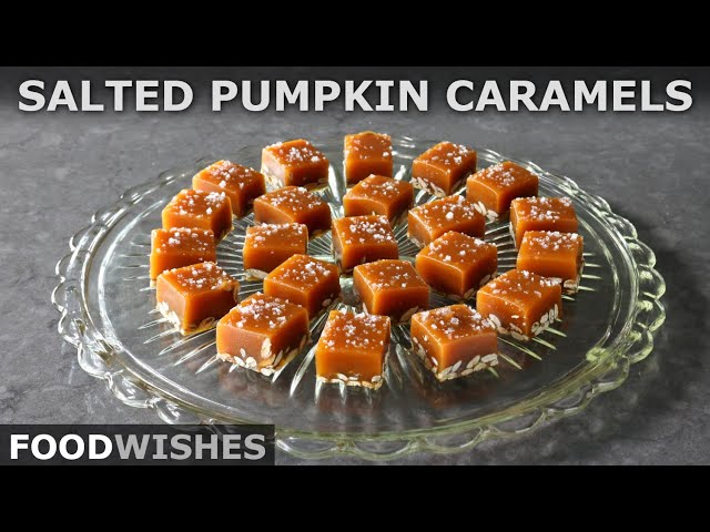 Salted Pumpkin Caramels