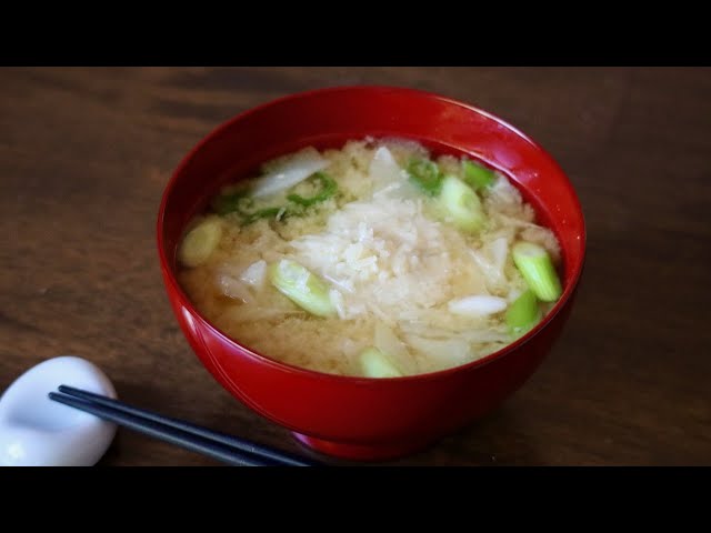 Miso Soup with Parmesan Cheese