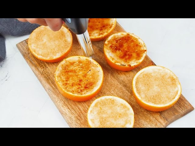 Orange crème brûlée