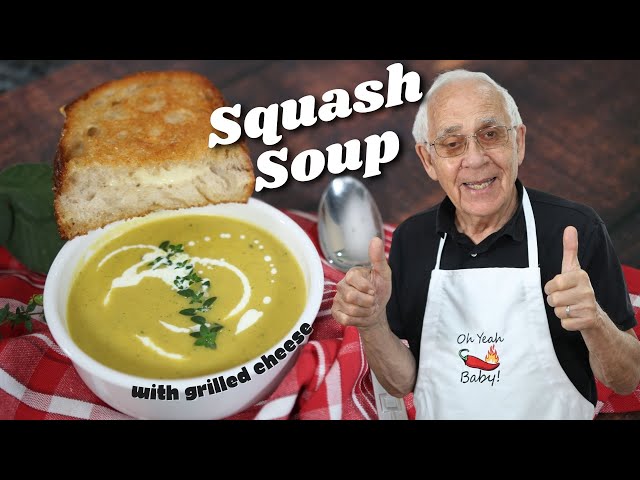 Squash Soup with Grilled Cheese by Pasquale Sciarappa